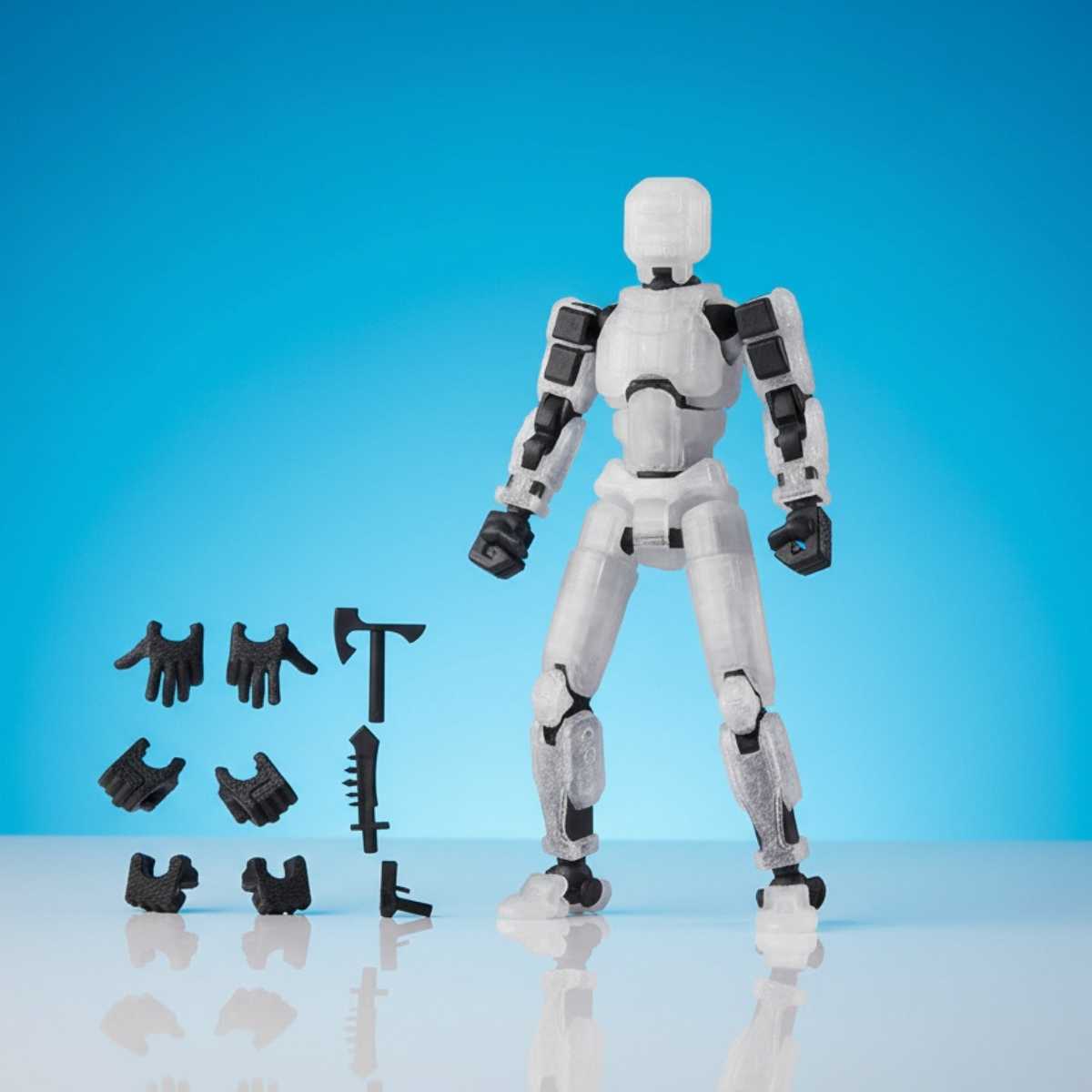 Titan Original - Doorzichtig - Poseerbare Action Figure 13cm - Build a Titan