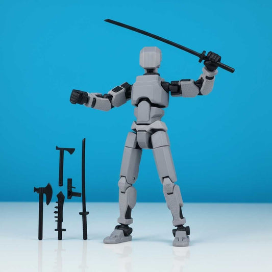 Titan Original - Grijs - Poseerbare Action Figure 13cm - Build a Titan