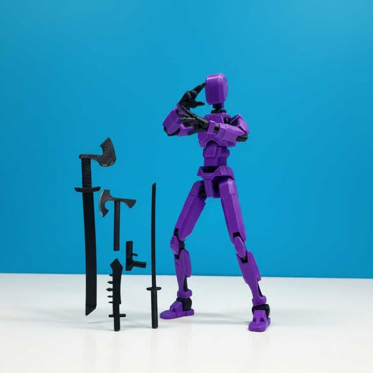 Titan Original - Purple - Poseerbare Action Figure 13cm - Build a Titan