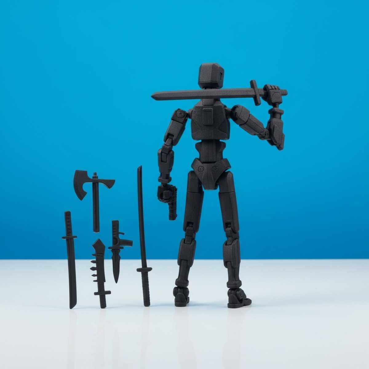Titan Original - Zwart - Poseerbare Action Figure 13cm - Build a Titan