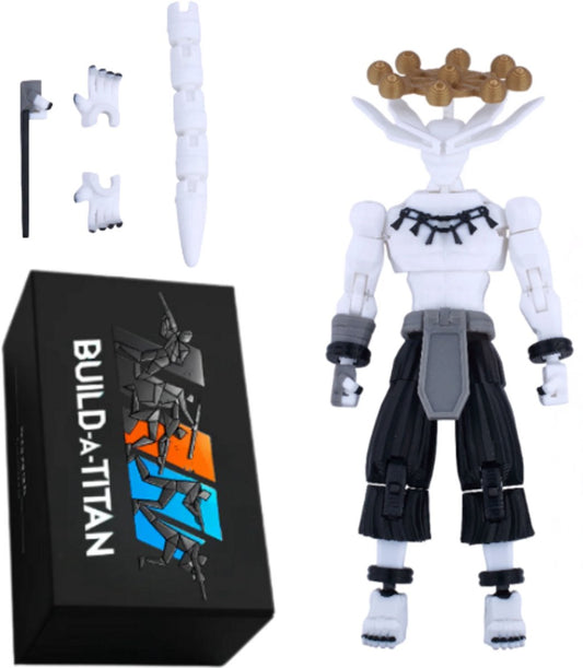 Build-a-Titan™ Mystic Jujutsu Guardian – Poseerbare Actiefiguur met Zwaard – Volledig Gemonteerd – Anime-Inspiratie – 13 cm