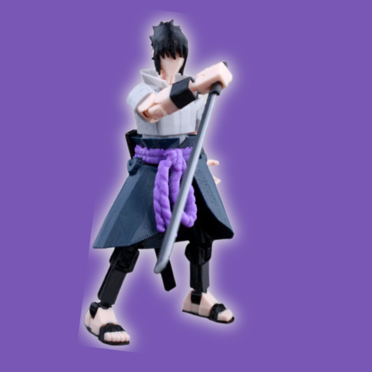 Build-a-Titan™ Shadow Ninja – Poseerbare Actiefiguur met Zwaard – Volledig Gemonteerd – Anime-Inspiratie – Verwisselbare Handen – 13 cm