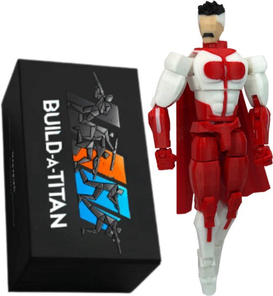Build-a-Titan™ Sky Guardian – Poseerbare Superheld Actiefiguur – Volledig Gemonteerd – 13 cm