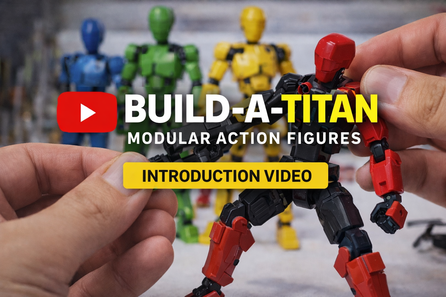 Video laden: Zo werkt een Build-A-Titan figuur — in dit voorbeeld zie je hoe een poseerbare action figure wordt uitgepakt en opgebouwd. Jouw Titan werkt op dezelfde manier: verwissel onderdelen, poseer naar wens en combineer met andere figuren.