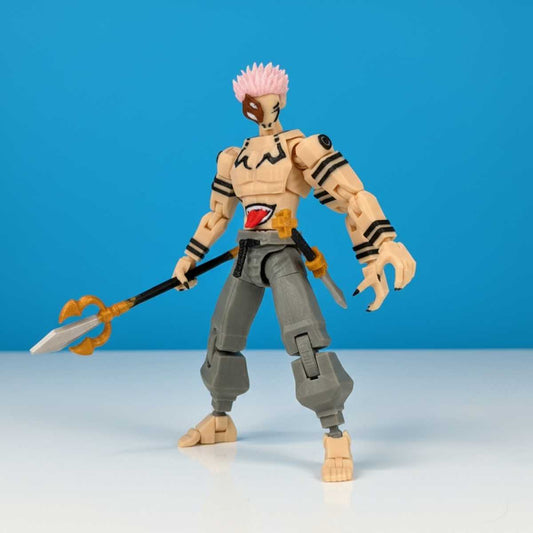 Scarlet Curse Warlord – Poseerbare Action Figure 13cm - Build a Titan