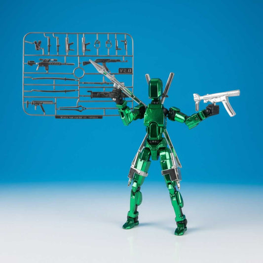 Titan Exterminator - Groen - Poseerbare Action Figure 13cm - Build a Titan