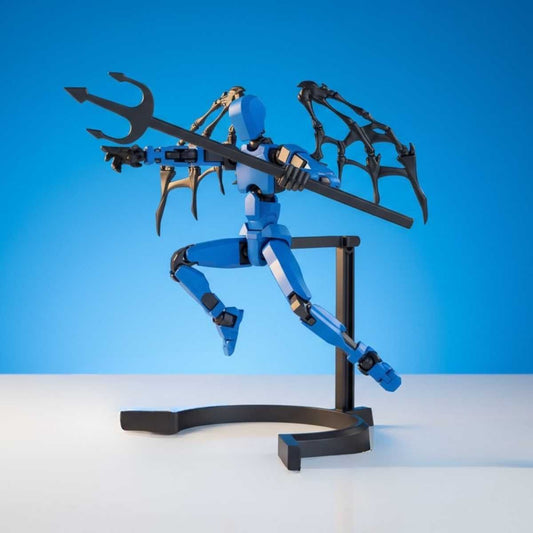 Titan Original Aetherion Stormspear - Blauw - Poseerbare Action Figure 13cm - Build a Titan