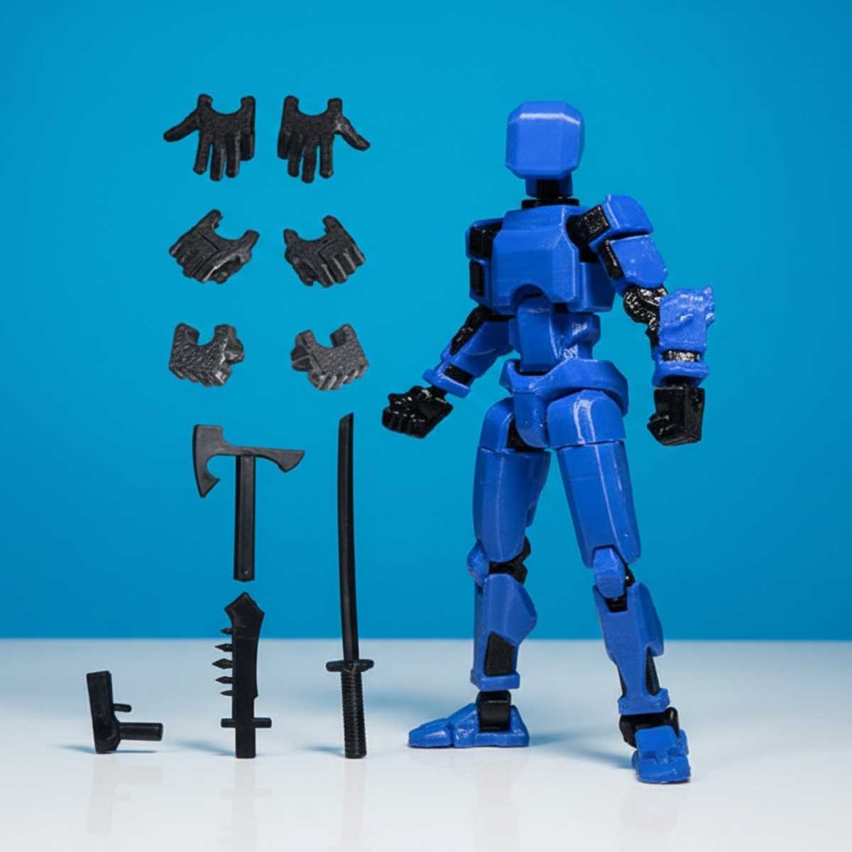 Titan Original - Blauw - Poseerbare Action Figure 13cm - Build a Titan