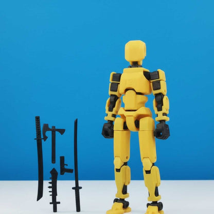 Titan Original - Geel - Poseerbare Action Figure 13cm - Build a Titan