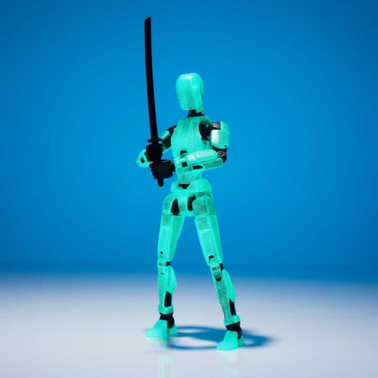 Titan Original - Glow in the Dark - Poseerbare Action Figure 13cm - Build a Titan