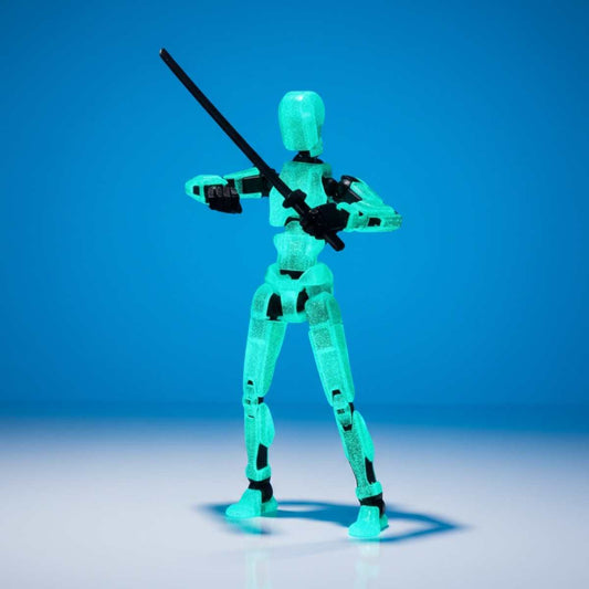 Titan Original - Glow in the Dark - Poseerbare Action Figure 13cm - Build a Titan