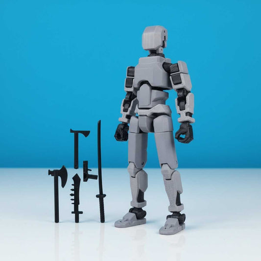 Titan Original - Grijs - Poseerbare Action Figure 13cm - Build a Titan