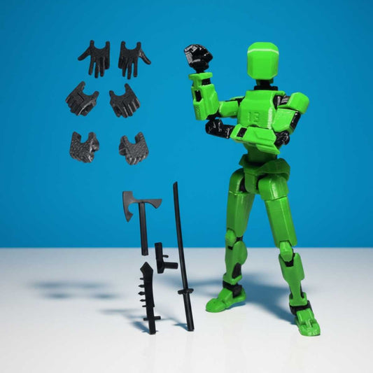 Titan Original - Groen - Poseerbare Action Figure 13cm - Build a Titan