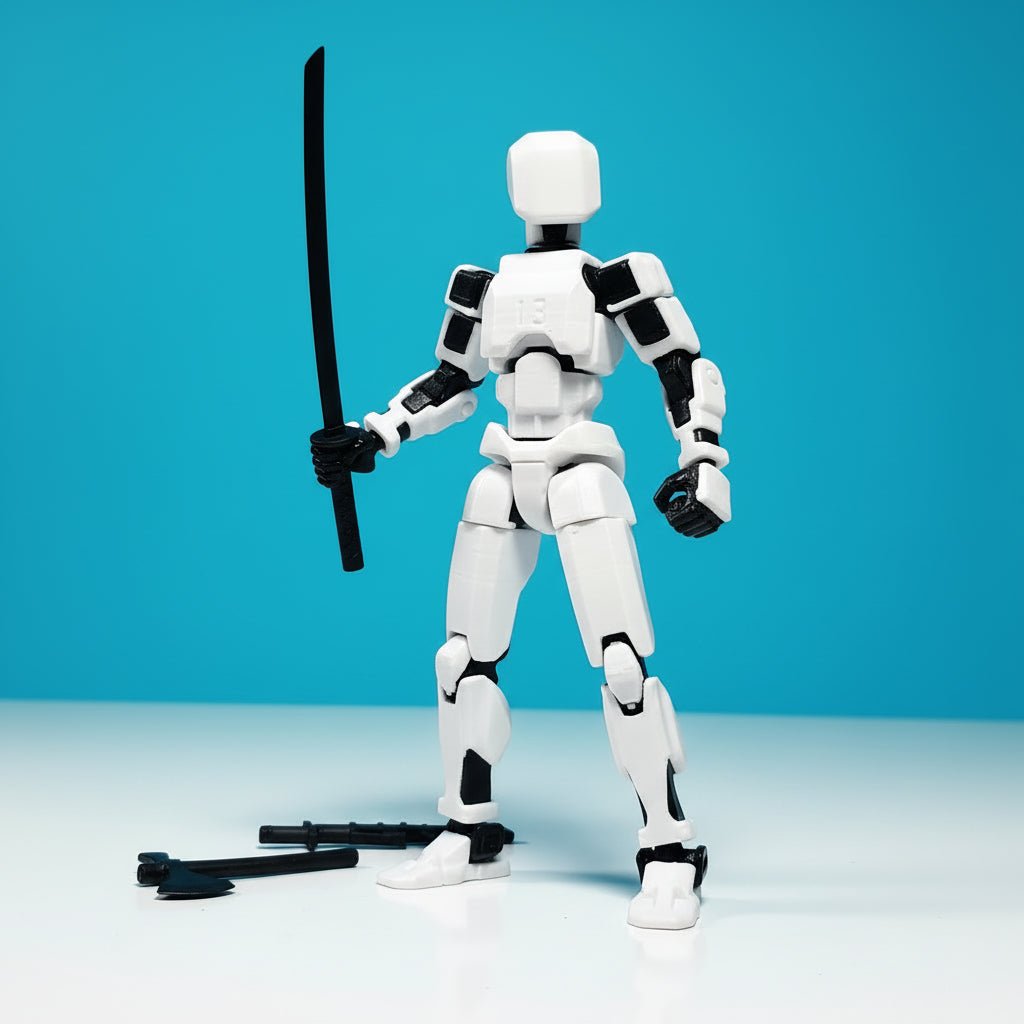 Titan Original - White - Poseerbare Action Figure 13cm - Build a Titan