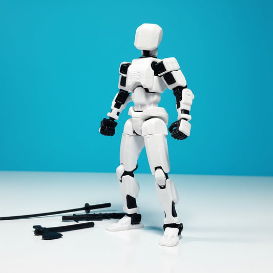 Titan Original - White - Poseerbare Action Figure 13cm - Build a Titan