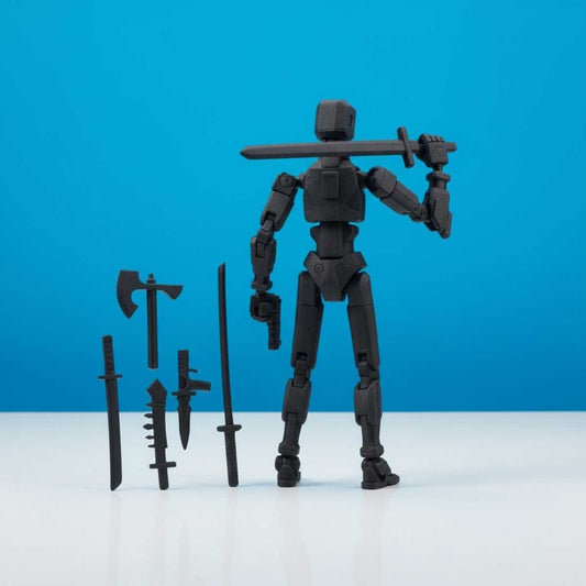 Titan Original - Zwart - Poseerbare Action Figure 13cm - Build a Titan