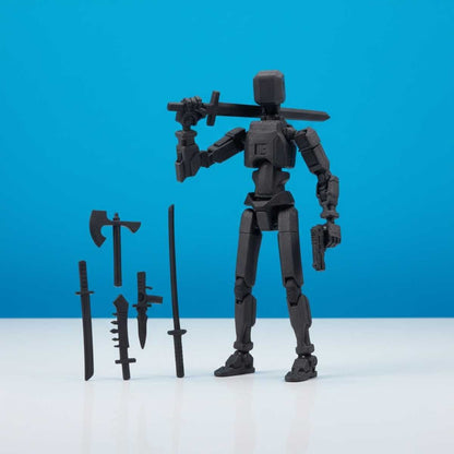 Titan Original - Zwart - Poseerbare Action Figure 13cm - Build a Titan